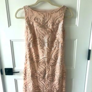 Ralph Lauren sequin petal pink dress